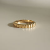 Stunning Ribbed Cigar Wedding Wedding Bands 2
