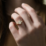 Stunning 0.50-1.50 CT Round Moissanite Engagement Ring with Three Stone Design 3