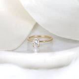 Stunning 0.90 CT Oval Moissanite Engagement Ring With Solitaire Design 2