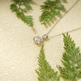 1.0 CT Round Moissanite Diamond Pendant Necklace in Solid Gold 3