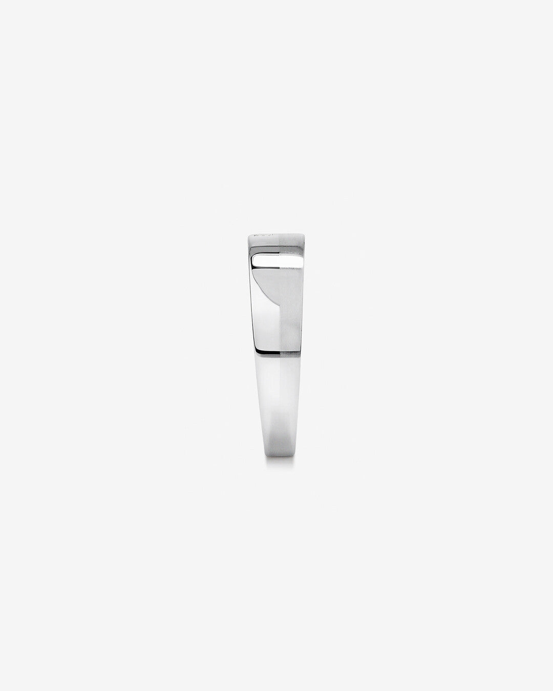 0.08 CT Cushion Moissanite Two Stone Men's Wedding Band in Solid Gold 4