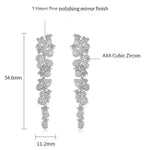 Round Cut Cubic Zirconia in 925 Sterling Silver Earrings 2
