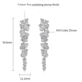 Round Cut Cubic Zirconia in 925 Sterling Silver Earrings 2