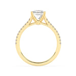 Stunning 2.0 CT Radiant Moissanite Engagement Ring with Split Shank Design 2