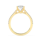 Stunning 2.0 CT Radiant Moissanite Engagement Ring with Split Shank Design 2