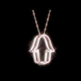 Round Cut Cubic Zirconia in 925 Sterling Silver Necklace 11