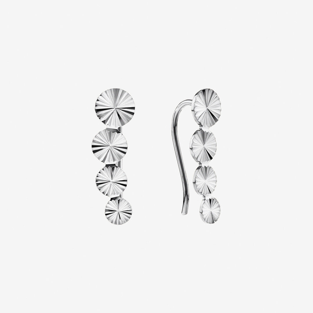 Round Cut Cubic Zirconia in 925 Sterling Silver Earrings 2