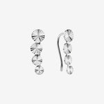 Round Cut Cubic Zirconia in 925 Sterling Silver Earrings 2
