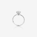 Stunning 1.35 CT Oval Moissanite Engagement Ring in Halo & Pave Designs 2