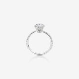 Stunning 1.35 CT Oval Moissanite Engagement Ring in Halo & Pave Designs 2