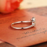 0.2 TCW Pear & Round Cut Moissanite Bridal Wedding Band With Curved Shank 5