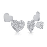 Round Cut Cubic Zirconia in 925 Sterling Silver Earrings 2