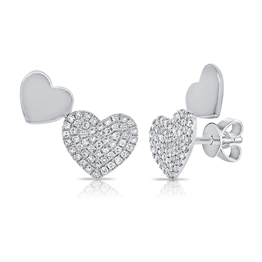 Round Cut Cubic Zirconia in 925 Sterling Silver Earrings 2