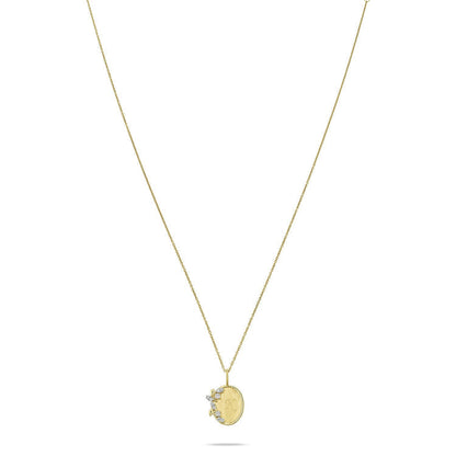 0.20 CT Round & Marquise Moissanite Diamond Secret Garden Medallion Pendant Necklace in Solid Gold 3