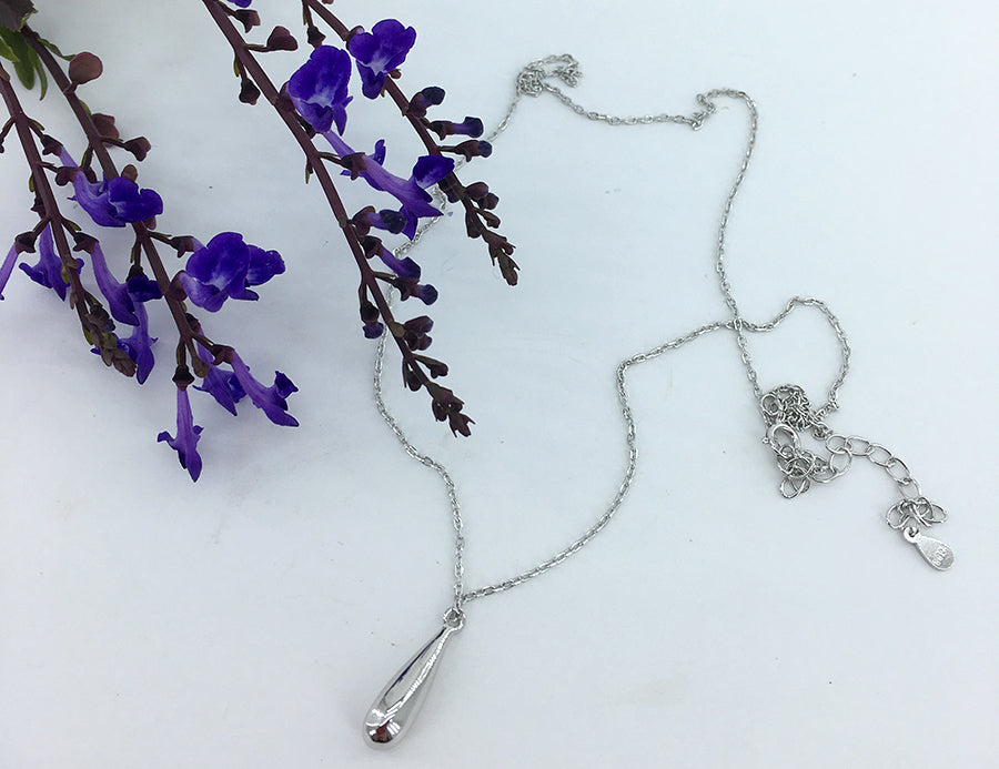 Round Cut Cubic Zirconia in 925 Sterling Silver Necklace 3