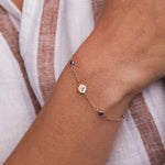 1 TCW Round Garnet Lab Made Diamond- September Birthstone Bracelet 3