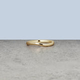 Stunning Gentle Wave Metal Wedding Bands 6