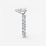 Pear Pave Lab Grown Diamond Engagement Ring
