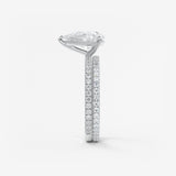 Pear Pave Lab Grown Diamond Engagement Ring