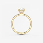 Pear Pave Lab Grown Diamond Engagement Ring