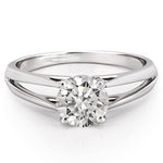Stunning 0.50-1.50 Round Moissanite Engagement Ring With Solitaire & Split Shank Design 5