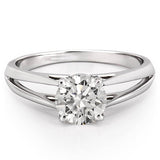 Stunning 0.50-1.50 Round Moissanite Engagement Ring With Solitaire & Split Shank Design 5