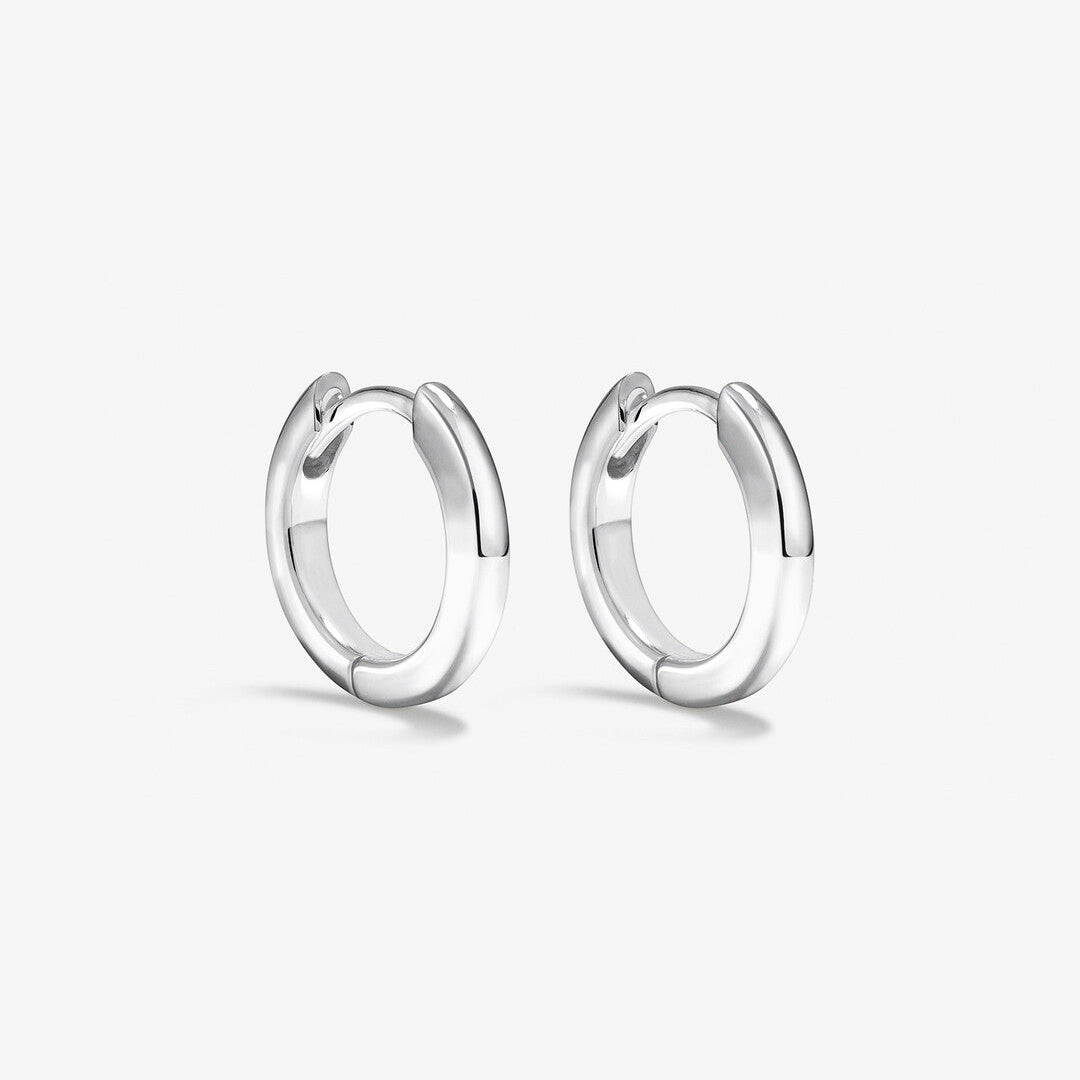 Round Cut Cubic Zirconia in 925 Sterling Silver Earrings 1