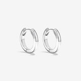 Round Cut Cubic Zirconia in 925 Sterling Silver Earrings 1