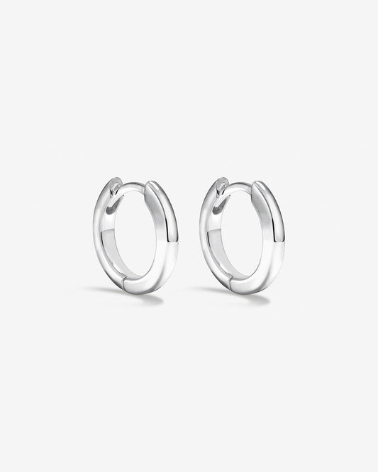 Round Cut Cubic Zirconia in 925 Sterling Silver Earrings 1