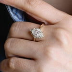 Stunning 1.0 CT Marquise Cut Engagement Ring with Ballerina Design