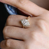 Stunning 1.0 CT Marquise Cut Engagement Ring with Ballerina Design