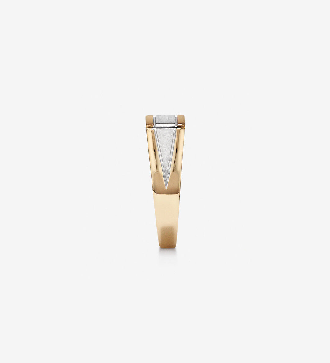 0.02 TCW Round Moissanite Sonet Men's Wedding Band in Solid Gold 3