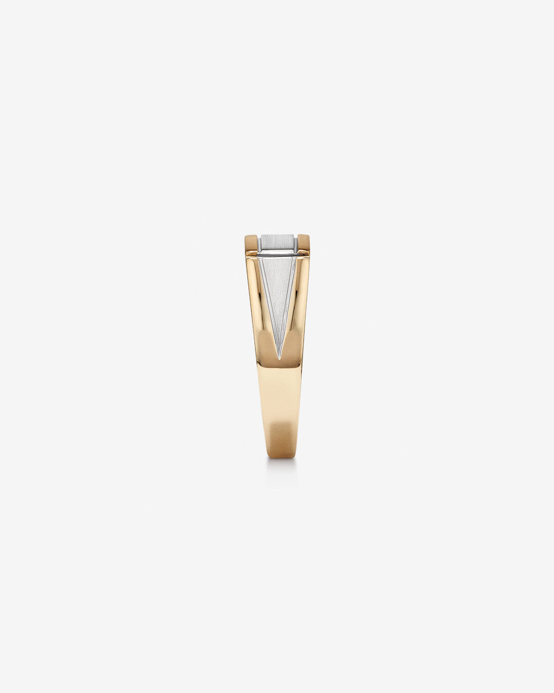 0.02 TCW Round Moissanite Sonet Men's Wedding Band in Solid Gold 3