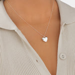 Round Cut Cubic Zirconia in 925 Sterling Silver Necklace 2