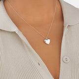 Round Cut Cubic Zirconia in 925 Sterling Silver Necklace 2