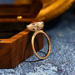 Stunning 3.5 CT Radiant Moissanite Engagement Ring with Hidden Halo Design 8