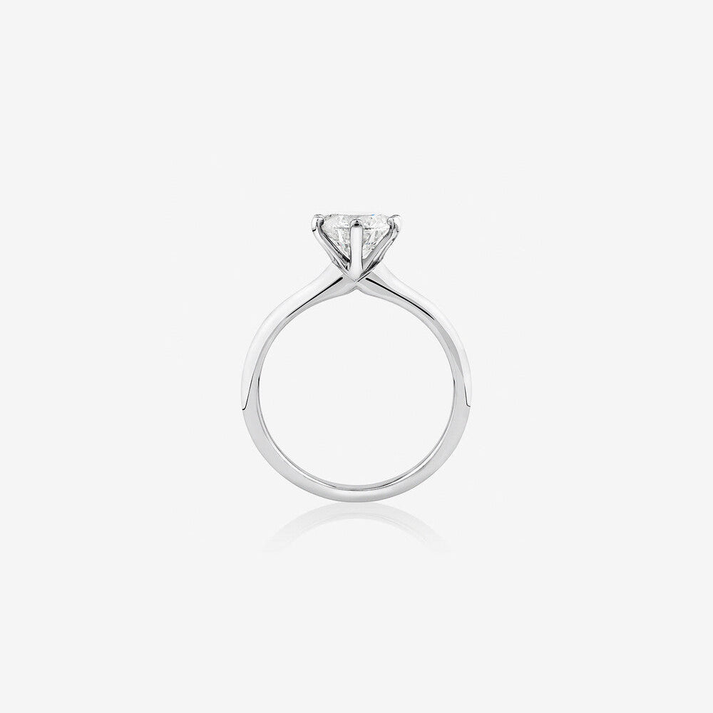 Stunning 1.5 CT Round Moissanite with Solitaire Design Engagement Ring 2
