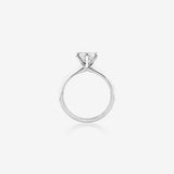 Stunning 1.5 CT Round Moissanite with Solitaire Design Engagement Ring 2