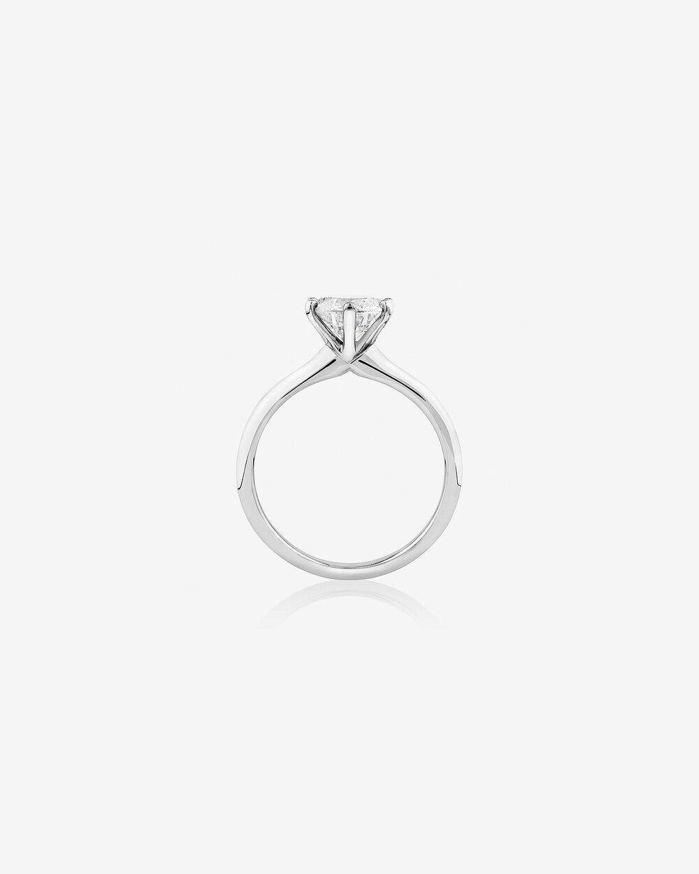 Stunning 1.5 CT Round Moissanite with Solitaire Design Engagement Ring 2