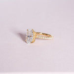 Stunning 3.50 CT Oval Shape Moissanite Engagement Ring with Hidden Halo & Pave Design 2