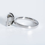 Classic 2.0 CT Emerald Moissanite Engagement Ring with Bezel Design 5