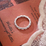 Stunning 0.4 TCW Baguette Moissanite Stones Full Eternity Wedding Band 4
