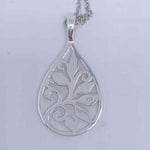 Round Cut Cubic Zirconia in 925 Sterling Silver Necklace 5