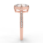 Stunning 2.0 CT Asscher Moissanite Engagement Ring with Pave Design 10