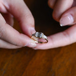 Stunning 1.0 - 2.0 CT Emerald Moissanite Engagement Ring with Three Stone Design 5