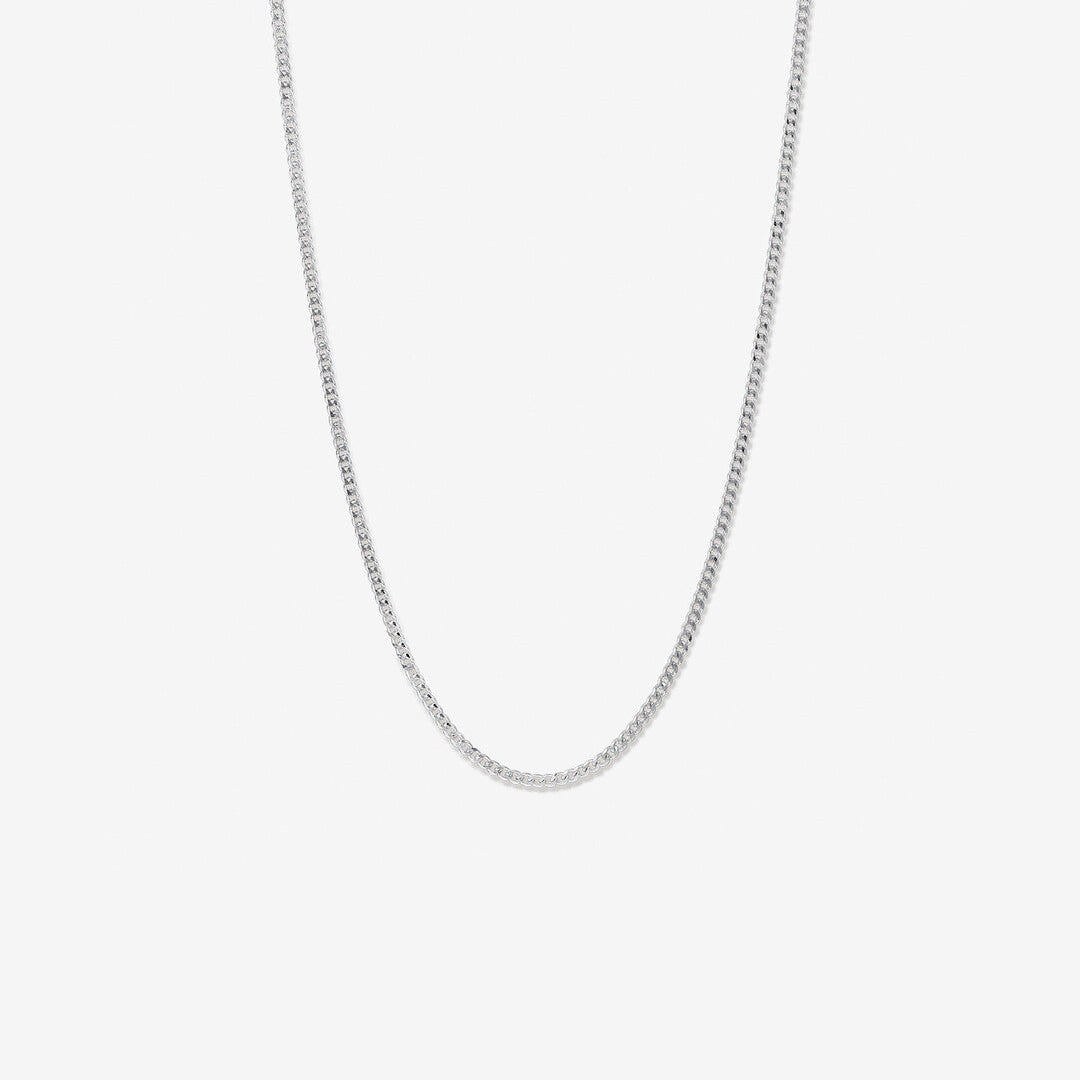 Round Cut Cubic Zirconia in 925 Sterling Silver Necklace 1