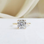 Cushion Solitaire Lab Grown Diamond Engagement Ring