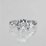 Stunning 2.0 CT Round Moissanite Engagement Ring with Solitaire Design 4