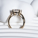 Classic 5.0 CT Oval Moissanite Engagement Ring with Solitaire Design 4