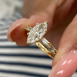 Stunning 2.0 CT Round Moissanite Engagement Ring with Dainty Pave Design 5